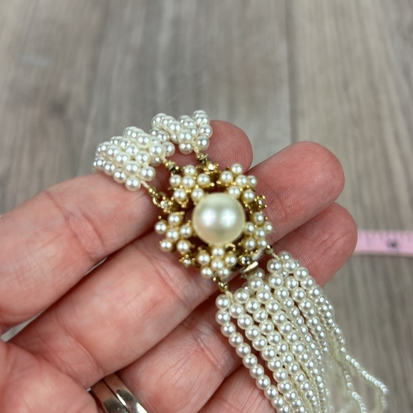 Vintage Marcella small multi strand pearl necklace - Picture 6 of 6